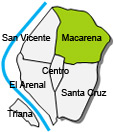 Lage des Apartments Macarena