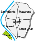 Location of apartment Triana