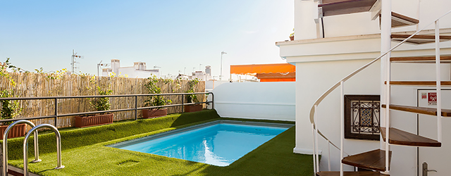 Appartements touristiques à Séville Relator Terrasse | 3 bedrooms, 3 bathrooms, terrace & private pool 0875